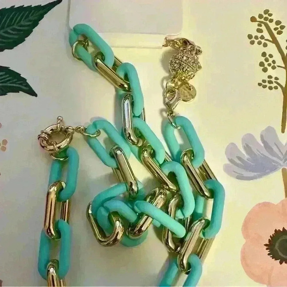 Beautiful gold and turquoise necklace - Picture 6 of 6